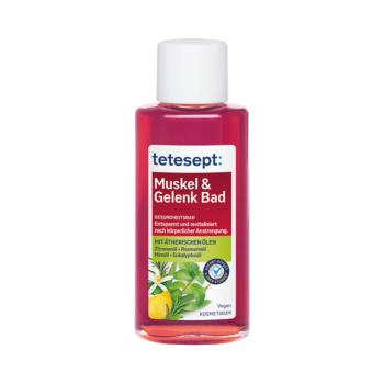 tetesept Gesundheitsbad Muskel & Gelenk Bad, mit Zitronen-, Rosmarin-, Minz- und Eukalyptusöl, 125ml